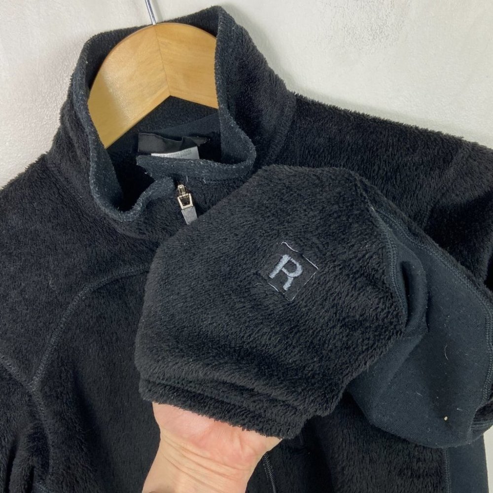 PATAGONIA Micro Fleece Full Zip‎ Synchilla Sweater Black Size Small Hiking Polar - Picture 6 of 9